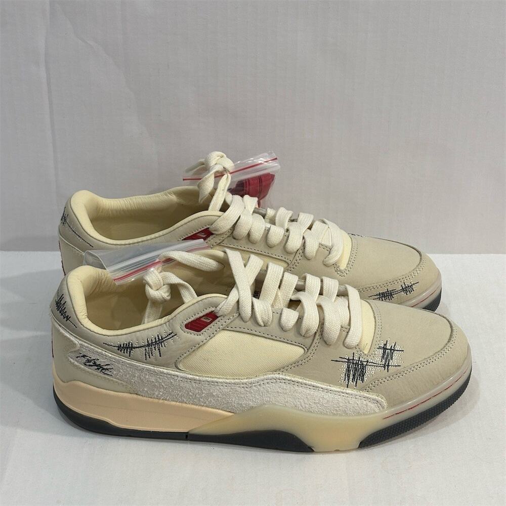 Jordan Flight Court SP x Who Decides War Womens Sneakers Ivory Size 13.5